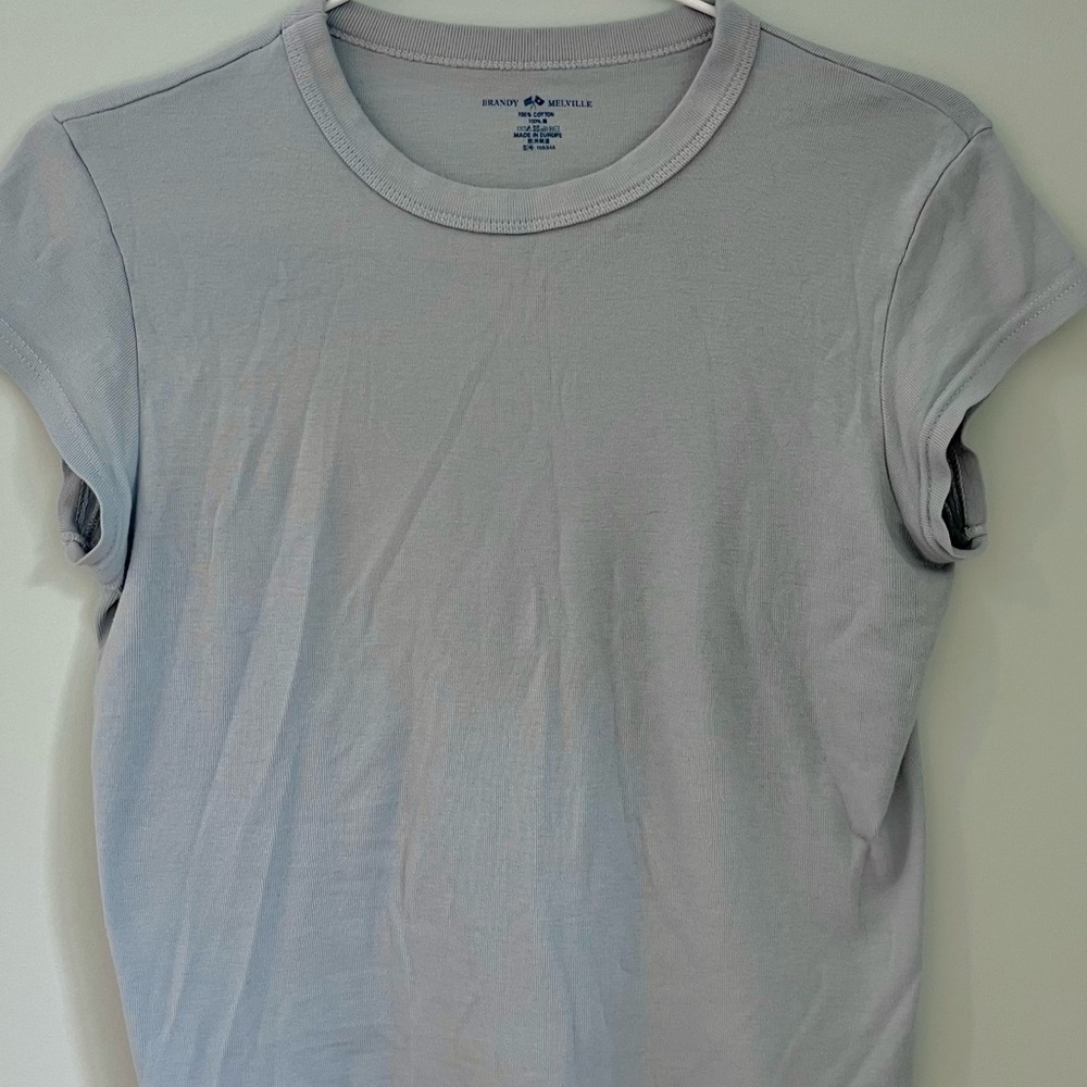 Brandy Melville baby blue T shirt